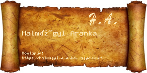 Halmágyi Aranka névjegykártya
